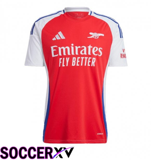 Arsenal Home Soccer Jersey Red White 2024/2025