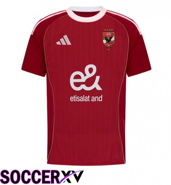 Soccer Jersey Al Ahly Home Red 2025/2026