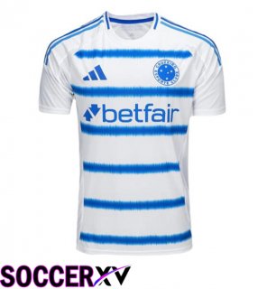 Soccer Jersey Cruzeiro EC Away White Blue 2025/2026