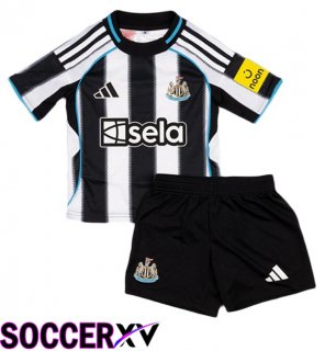 Soccer Jersey Newcastle United Kids Home White Black 2025/2026