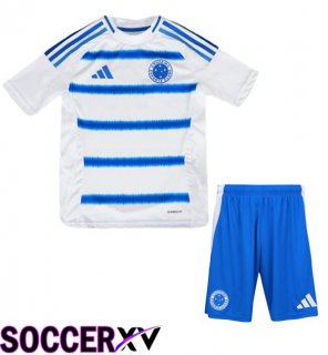 Soccer Jersey Cruzeiro EC Kids Away White Blue 2025/2026