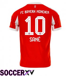 Soccer Jersey Bayern Munich (Sané 10) Home Red 2025/2026