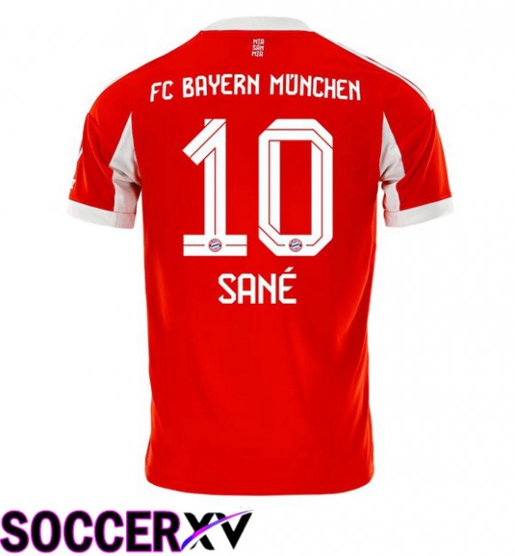 Soccer Jersey Bayern Munich (Sané 10) Home Red 2025/2026