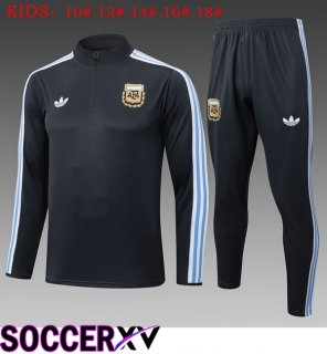 kit Training Tracksuit Argentina Kids Black 2025/2026