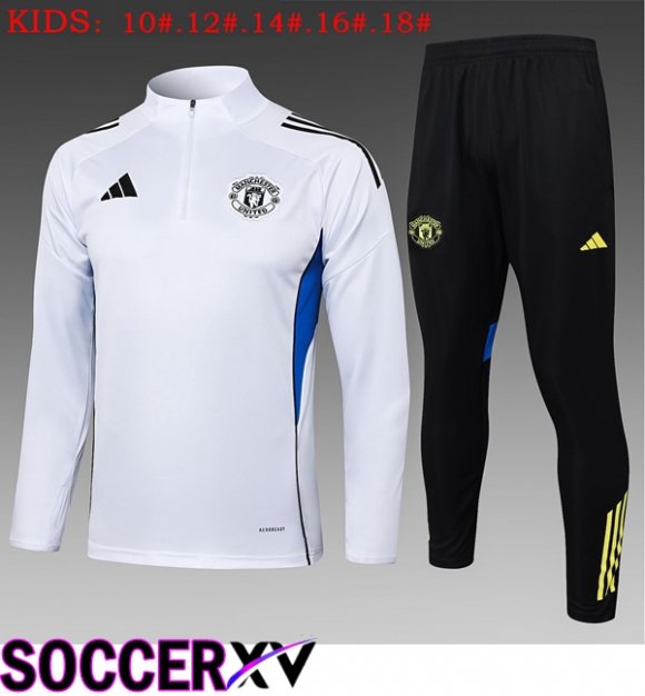 kit Training Tracksuit Manchester United Kids White 2025/2026