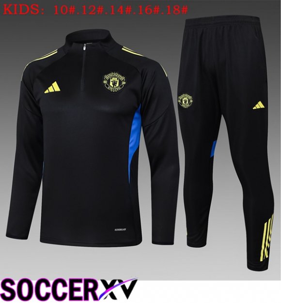 kit Training Tracksuit Manchester United Kids Black 2025/2026