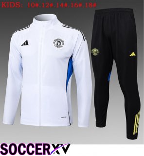 kit Training Tracksuit - Training Jacket Manchester United Kids White 2025/2026