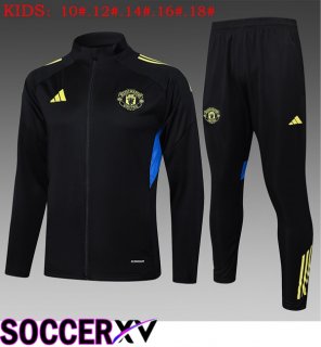 kit Training Tracksuit - Training Jacket Manchester United Kids Black 2025/2026