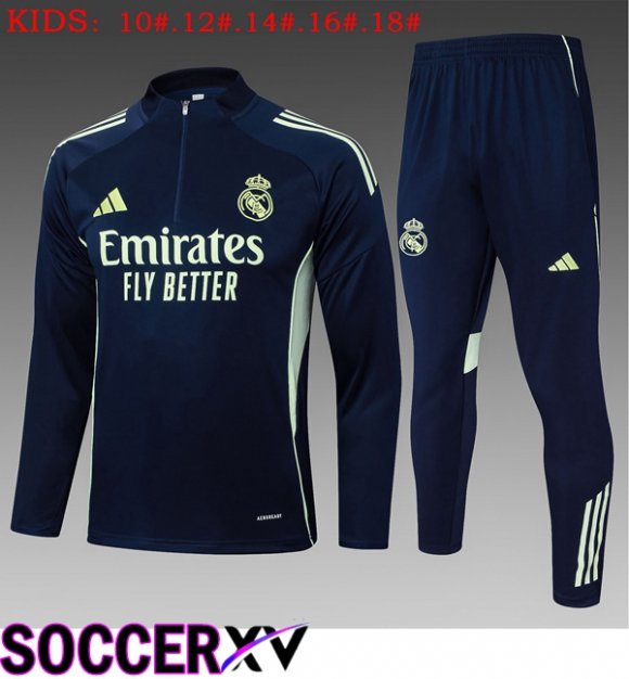 kit Training Tracksuit Real Madrid Kids Blue Royal 2025/2026