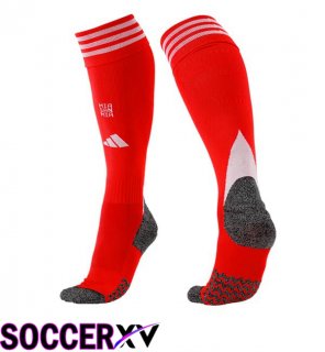 Soccer Socks Bayern Munich Home Red 2025/2026