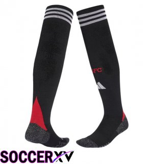 Soccer Socks Manchester United Home Black 2025/2026