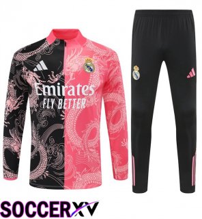 kit Training Tracksuit Real Madrid Pink Black 2025/2026