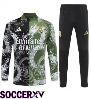 kit Training Tracksuit Real Madrid Black Green 2025/2026