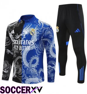 kit Training Tracksuit Real Madrid Black Blue 2025/2026