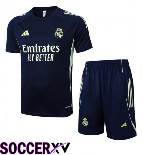 kit Training T Shirt Real Madrid + Shorts Blue Royal 2025/2026