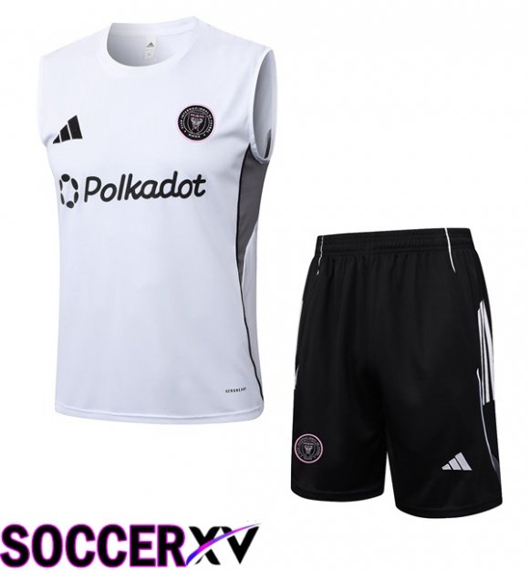 Gilet Soccer Inter Miami CF + Shorts White 2025/2026