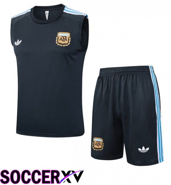 Gilet Soccer Argentina + Shorts Blue Royal 2025/2026