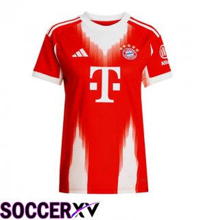Soccer Jersey Bayern Munich Women Home Red 2025/2026