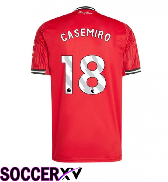 Soccer Jersey Manchester United (CASEMIRO 18) Home Red 2025/2026