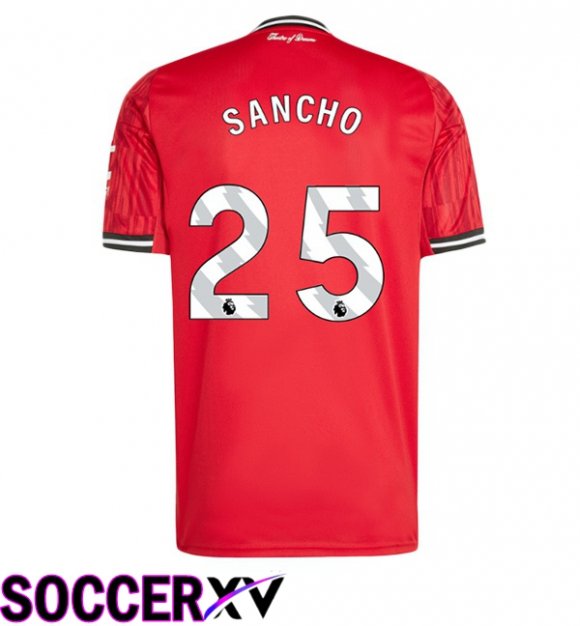 Soccer Jersey Manchester United (SANCHO 25) Home Red 2025/2026