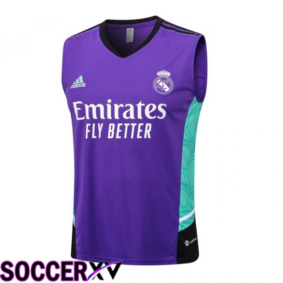 Real Madrid Soccer Vest Purple 2023/2024