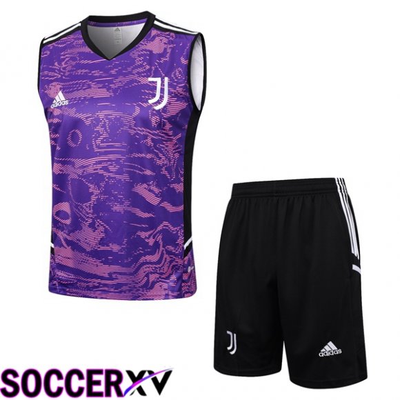 Juventus Soccer Vest + Shorts Purple 2023/2024