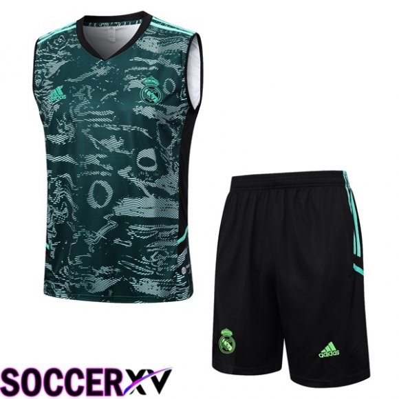 Real Madrid Soccer Vest + Shorts Green 2023/2024