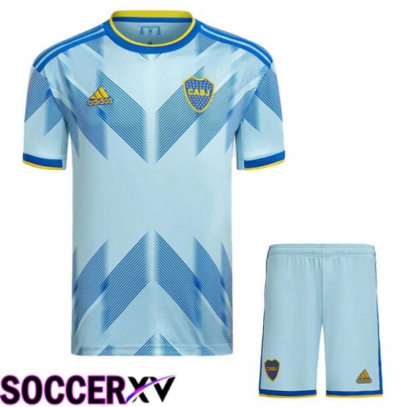 Boca Juniors Kids Soccer Jersey Third Blue 2023/2024