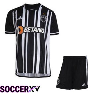 Atletico Mineiro Kids Soccer Jersey Home Black White 2023/2024