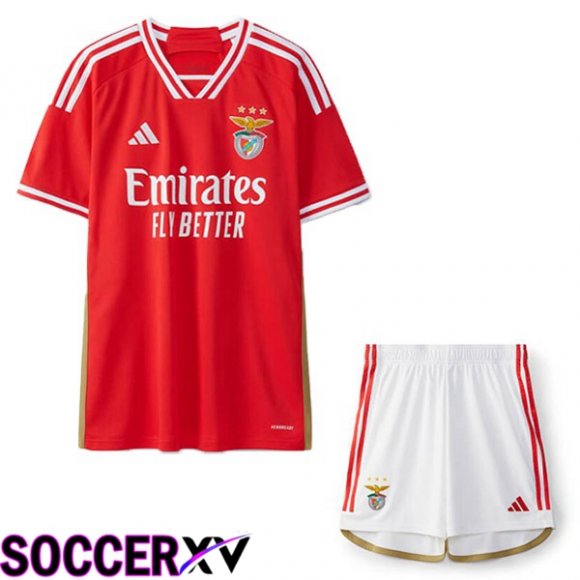 S.L Benfica Kids Soccer Jersey Home Red 2023/2024