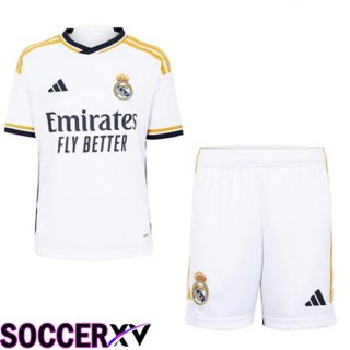 Real Madrid Kids Soccer Jersey Home White 2023/2024