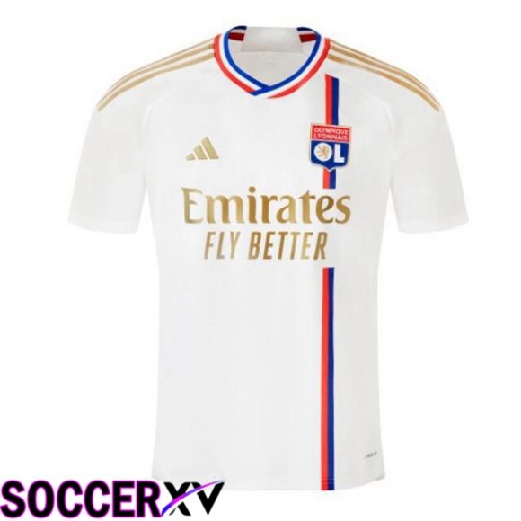 Lyon OL Soccer Jersey Home White 2023/2024