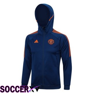 Manchester United Training Jacket HoodieBlue 2023/2024