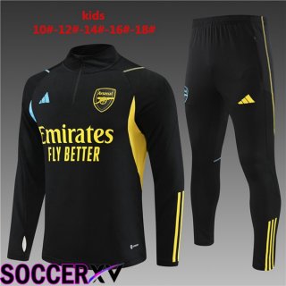 Arsenal Kids Training Tracksuit Suit Black 2023/2024