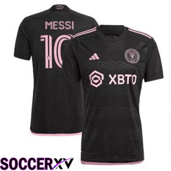 Inter Miami CF (MESSI 10) Soccer Jersey Away Black 2023/2024