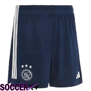 AFC Ajax Soccer Shorts Away Royal Bluee 2023/2024