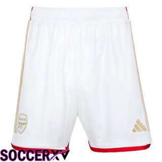 Arsenal Soccer Shorts Home White 2023/2024