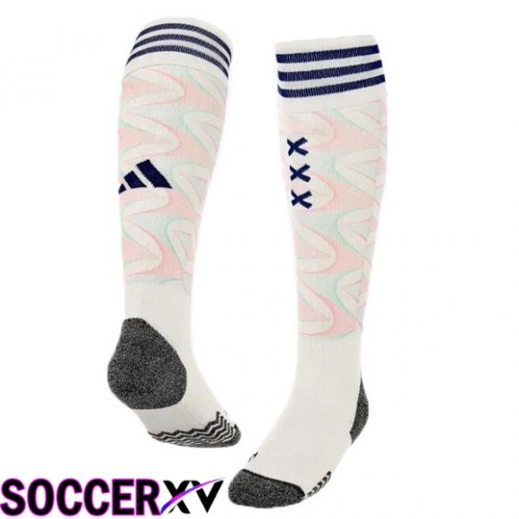 AFC Ajax Soccer Socks Away White 2023/2024