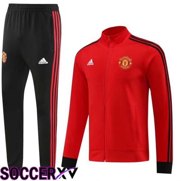 Manchester United Training Jacket Suit Red 2023/2024