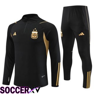 Argentina Training Tracksuit Suit Black 2023/2024