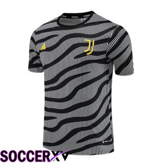 Juventus Training T Shirt Black Grey 2023/2024