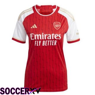 Arsenal Womens Soccer Jersey Home Red White 2023/2024