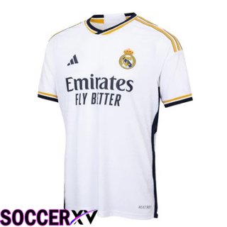 Real Madrid Soccer Jersey Home White 2023/2024