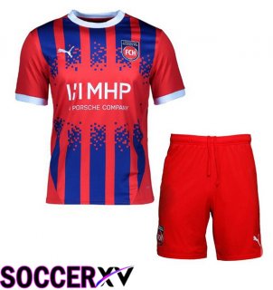 FC Heidenheim Kids Home Soccer Jersey Red 2024/2025