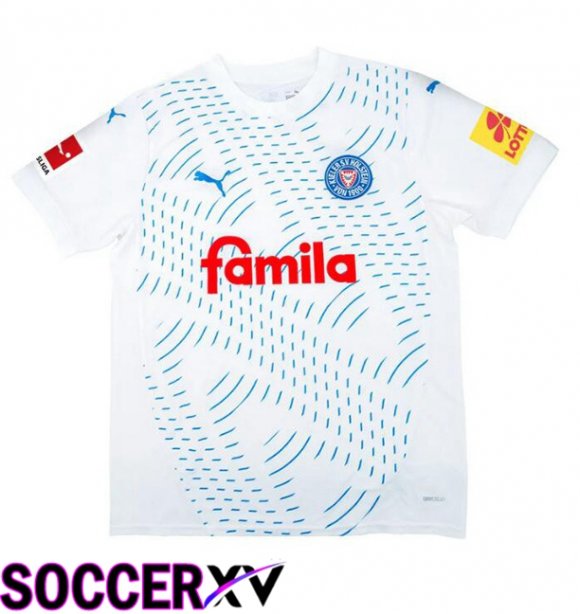 Holstein Kiel Away Soccer Jersey White 2024/2025