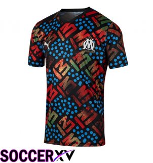 Marseille OM Soccer Jersey Africa Black 2024/2025