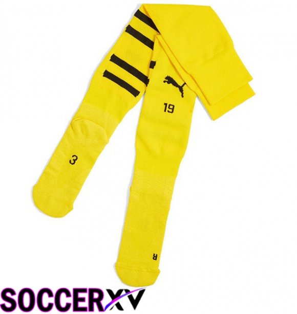 Dortmund BVB Home Soccer Socks Yellow 2024/2025