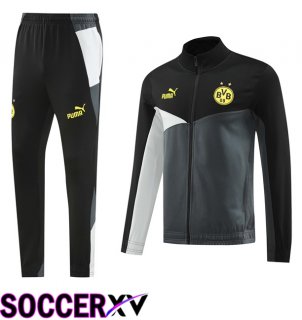 Dortmund BVB Training Jacket Suit Black Grey 2024/2025