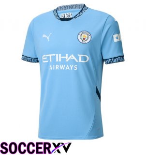 Manchester City Home Soccer Jersey Blue 2024/2025