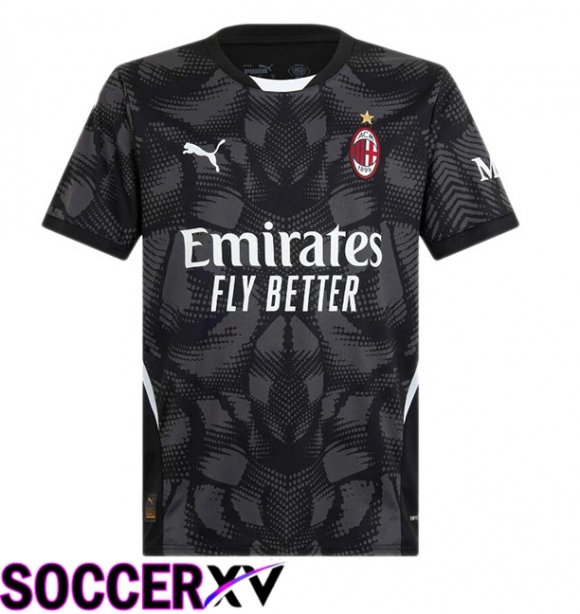 AC Milan Goalkeeper Soccer Jersey Black 2024/2025